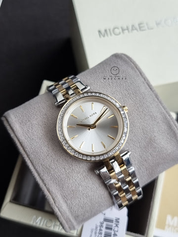 Michael Kors Women’s Quartz Stainless Steel Silver Dial 33mm Watch MK3405